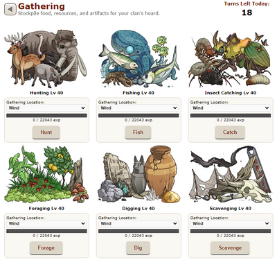 Old gathering screen
