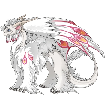 Rose Peacock on a female Tundra