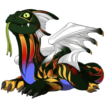 Jungle Harlequin on a hatchling Bogsneak