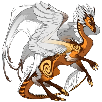 Sunshine Cherub on a female Skydancer