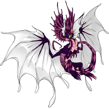 Mauve Harlequin on a female Fae