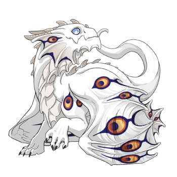 Orange Peacock on a hatchling Guardian