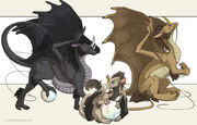 Pearlcatcher dragons by neondragon