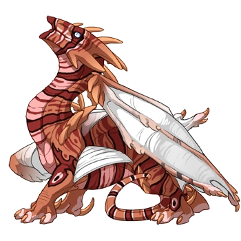 Caramel Lionfish on a hatchling Ridgeback