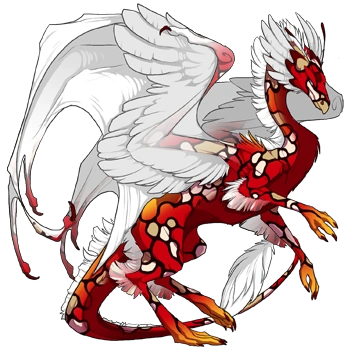 Ruby Mosaic on a female Skydancer