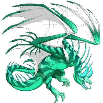 Spearmint Chevron on a female Banescale