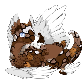 Chocolate Mosaic on a hatchling Coatl