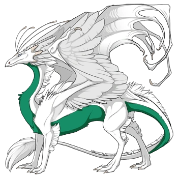 Spearmint Underbelly on a male Skydancer