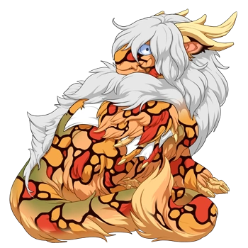 Peach Mosaic on a hatchling Gaoler