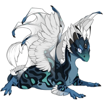 Denim Swirl on a hatchling Skydancer
