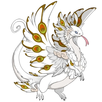 Chartreuse Peacock on a male Coatl