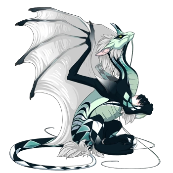 Pistachio Harlequin on a female Pearlcatcher