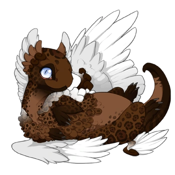 Chocolate Jaguar on a hatchling Coatl