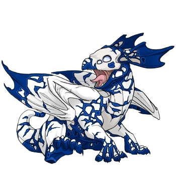 Cobalt Crackle on a hatchling Mirror