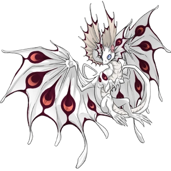 Wine Peacock on a female Fae