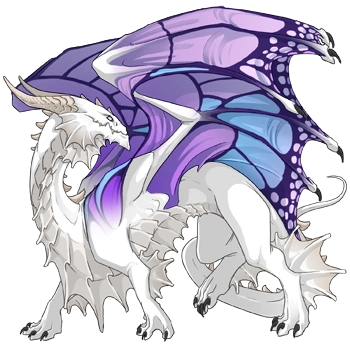 Lavender Butterfly on a female Guardian