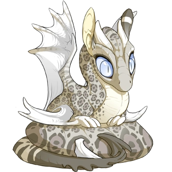 Antique Jaguar on a hatchling Spiral