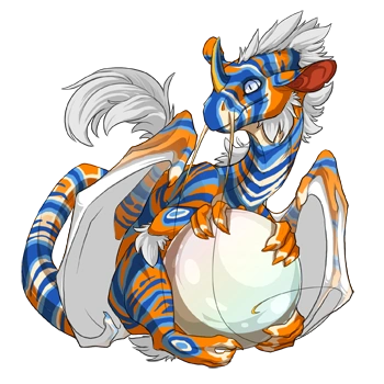 Saffron Lionfish on a hatchling Pearlcatcher