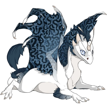 Denim Hypnotic on a hatchling Skydancer