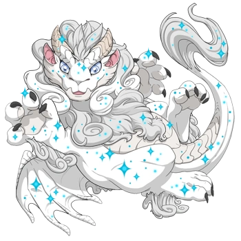 Cerulean Sparkle on a hatchling Obelisk