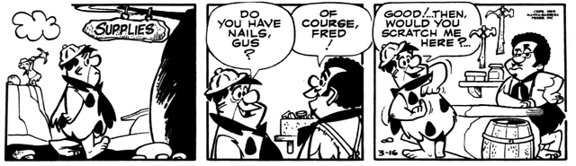 The Flintstones Daily Comic Strip - Mar. 16, 1984