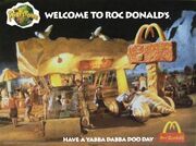 RocDonald's from a promotional print ad.