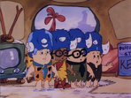 Freddy, Barney, Philo and Nate in their Junior Water Buffalo hats in "Freddy's Rocky Road to Karate".