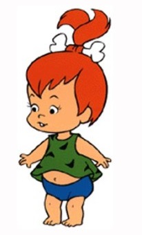 Pictures of pebbles sale from the flintstones