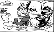 Mr. Slate (known as Mr. Granite) with his wife, Mrs. Slate (known as Mrs. Granite) from a March 19, 1978 comic strip.