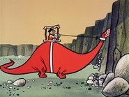 The first Brontosaurus from the pilot episode.