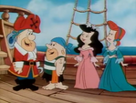 The Flintstones and Rubbles as pirates.