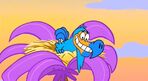 A blue dodo bird in "Invasion of the Trendsetters" from Yabba-Dabba Dinosaurs.