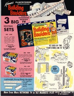 Flintstone building blocks sales