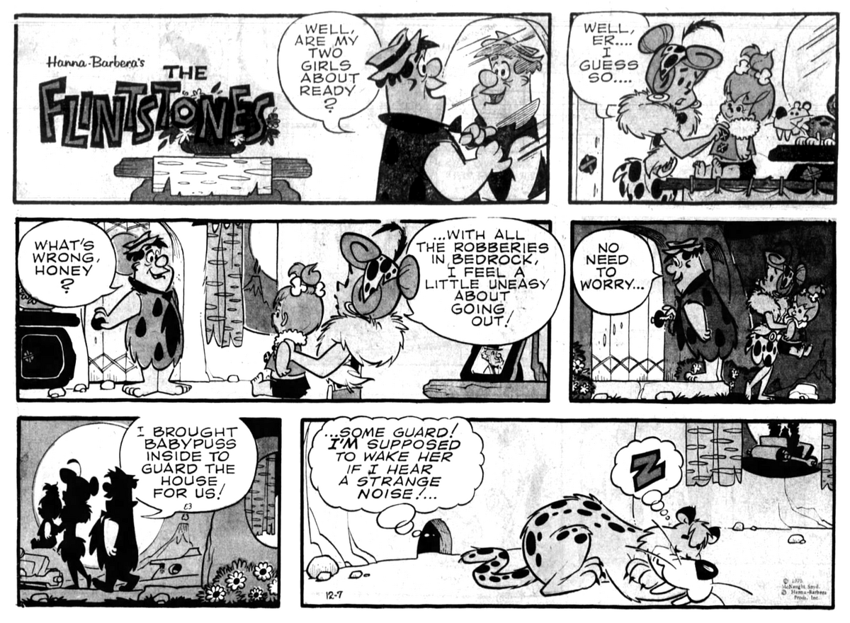 December 1975 comic strips | The Flintstones | Fandom
