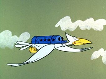 fred flintstone airplane