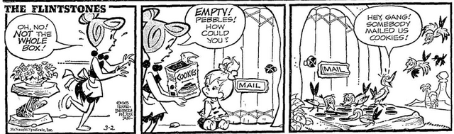 The Flintstones Daily Comic Strip - Mar. 2, 1965