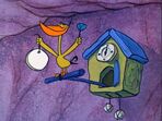 A cuckoo clock with a gong in "Cinderellastone".