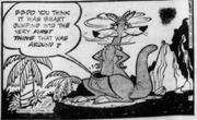 Giant Kangasaurus - The Flintstones Daily Comic Strip - May 26 1962