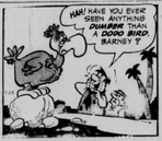 Dodo Bird from The Flintstones Daily Comic Strip - Apr. 23, 1962