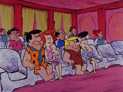 The Flintstones - Bachelor Daze - Fred, Wilma, Barney, Betty in the Cinderama