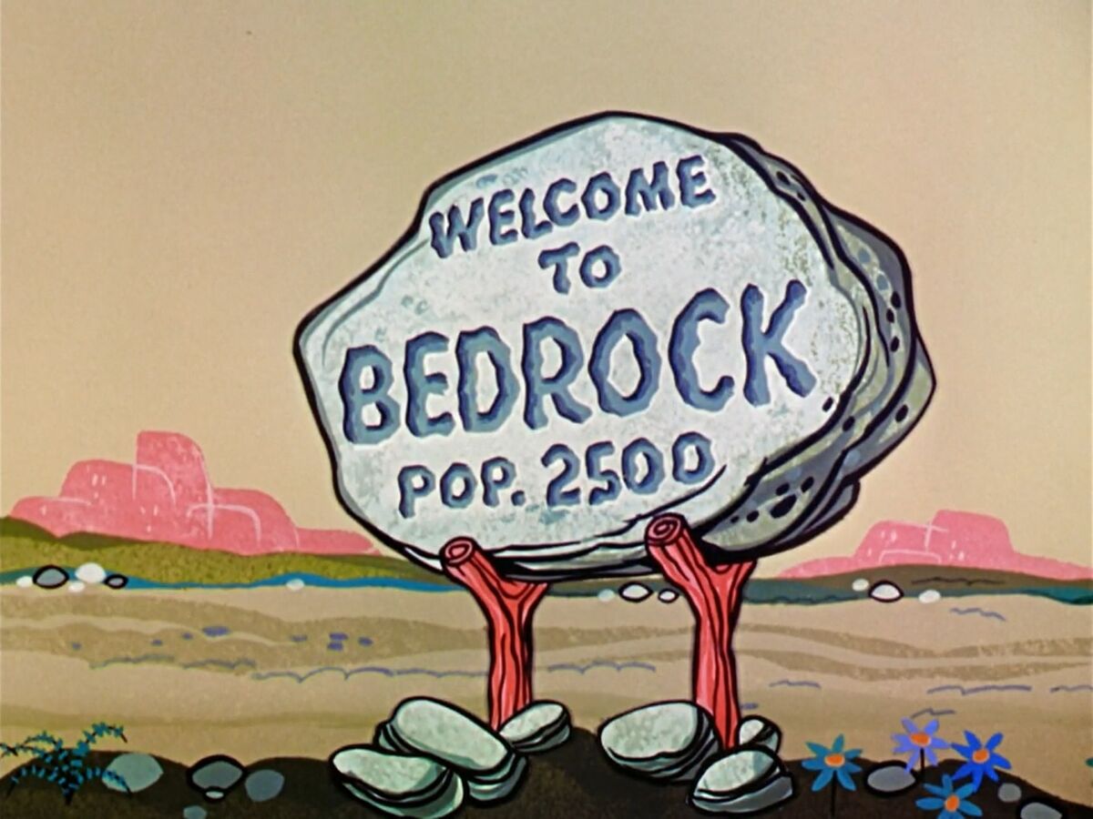 flintstones bedrock rocks