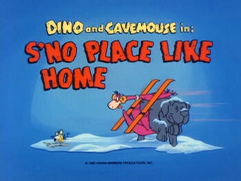 The Flintstone Comedy Show - Episode Title Card - S'no Place Like Home