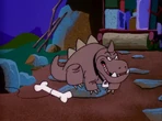 Faginstone's houndasaur in the episode, "No Cash and Carry" from The Pebbles and Bamm-Bamm Show.