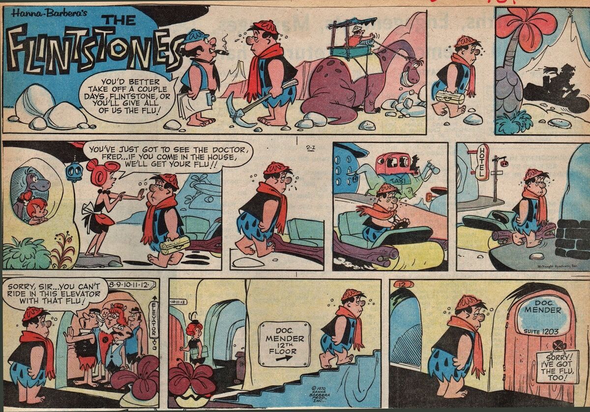 February 1970 comic strips | The Flintstones | Fandom