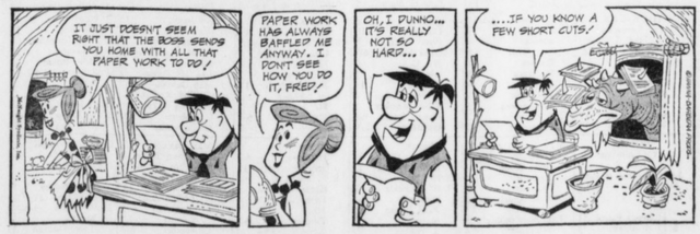 The Flintstones Daily Comic Strip - June 2, 1962