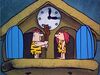 Cave Couple - Double Door Cuckoo Clock - Love Letters on the Rocks