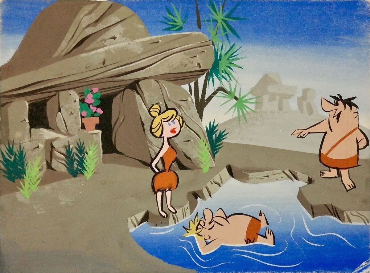 Flintstones art shop