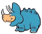 Triceratops clip art.