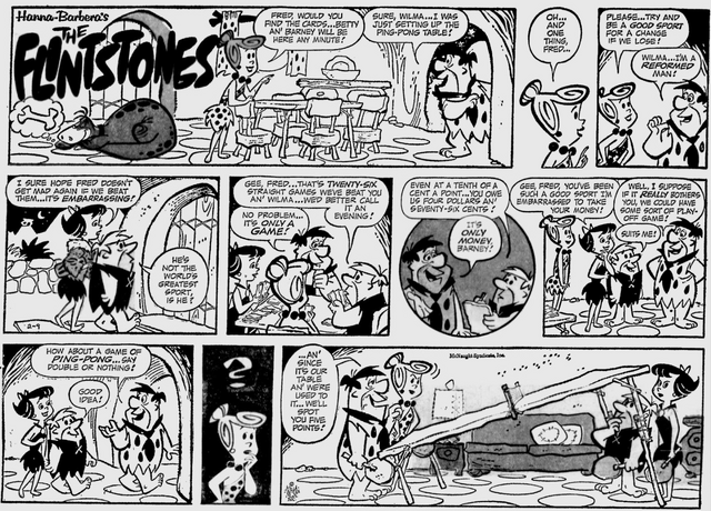The Flintstones Comic Strip - 2-9-1964