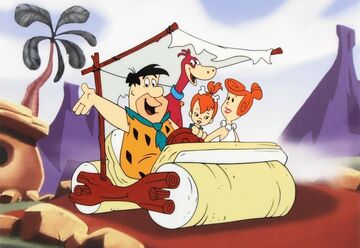 Fred flintstone best sale driving car